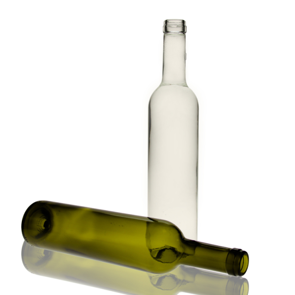 Wholesale Round Frost Glass Red Wine 500 Ml Bottle with Cork Stopper